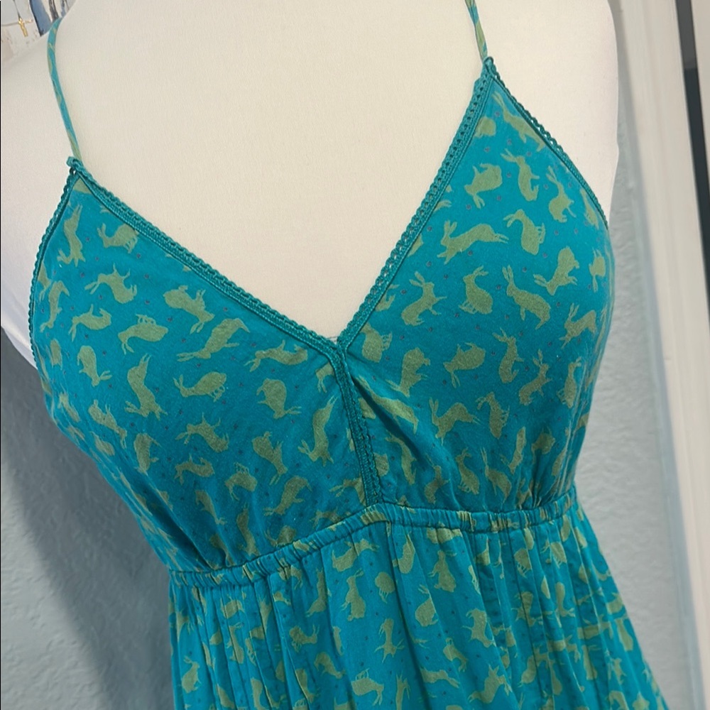 Perry Walker Collection Sz Medium/Large Tiered Ruffled Maxi Sundress w/Bunnies🐰